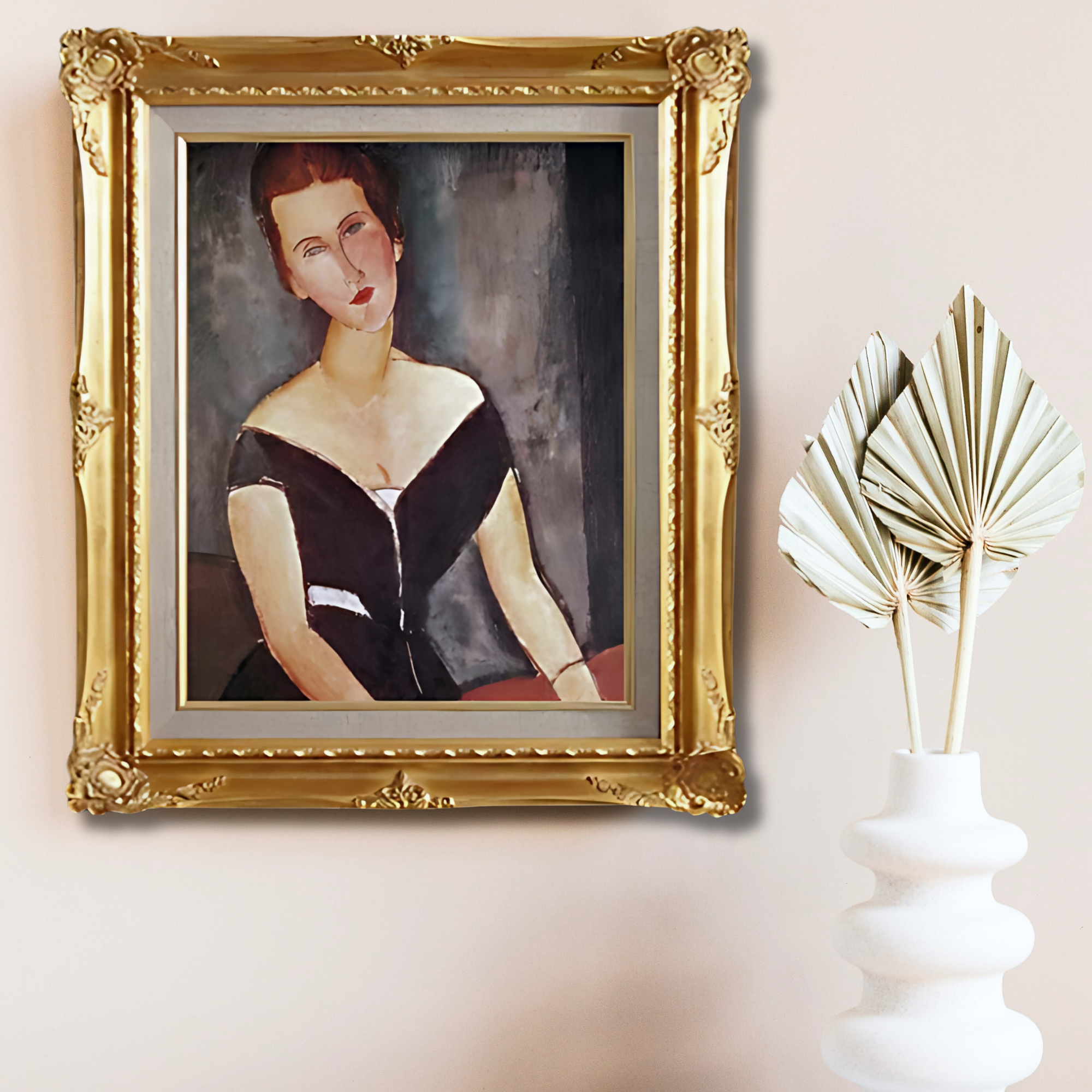 Amedeo Modigliani  <br>-  Portrait of Madame Van Muyden