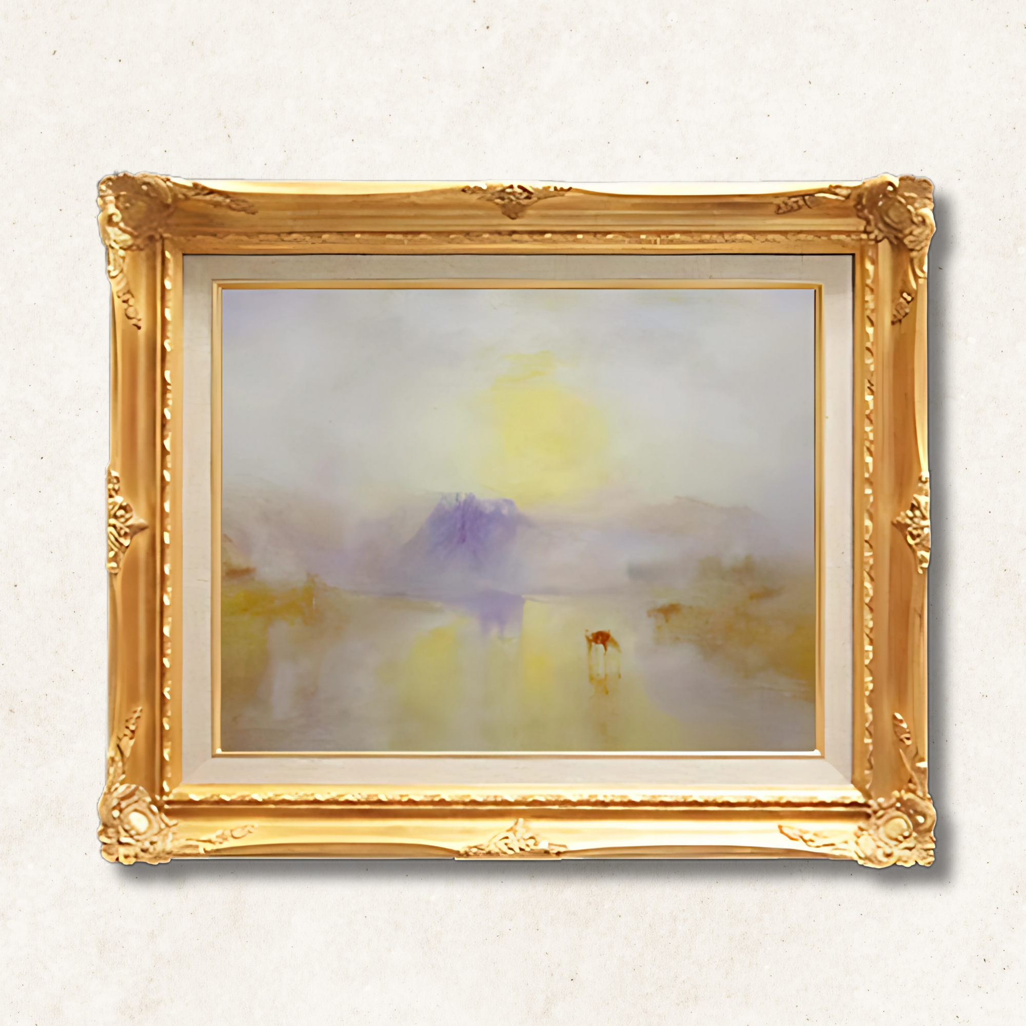 Joseph Mallord William Turner  <br>-  Norham Castle, Sunrise