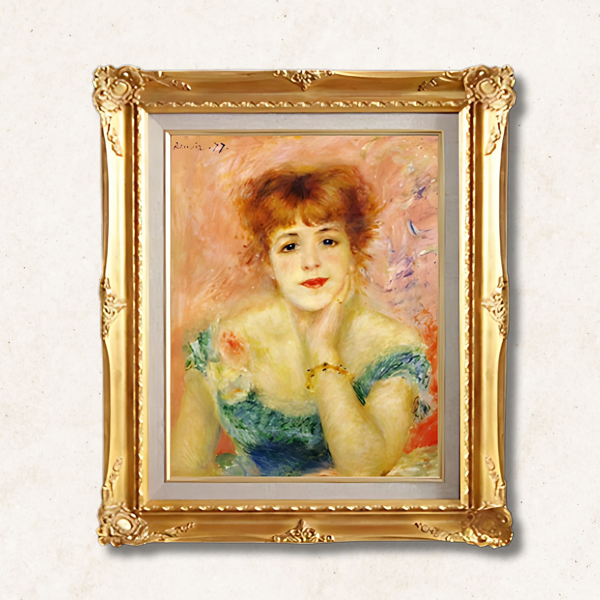 Pierre-Auguste Renoir – Portrait of Jeanne Samary | Framed Canvas