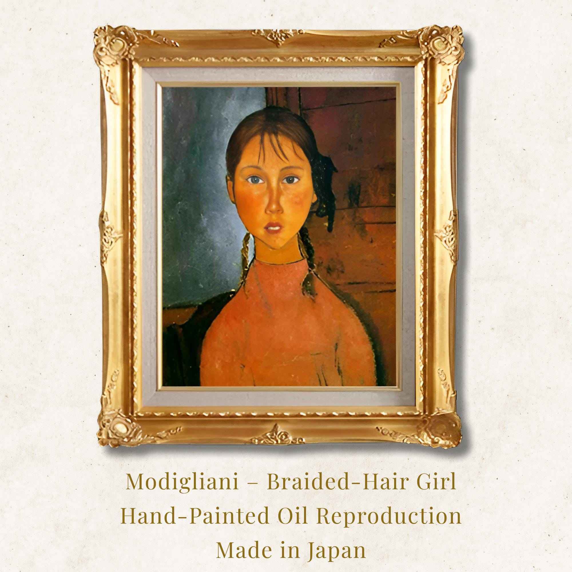 Amedeo Modigliani — Portrait of a Young Girl with Braided Hair