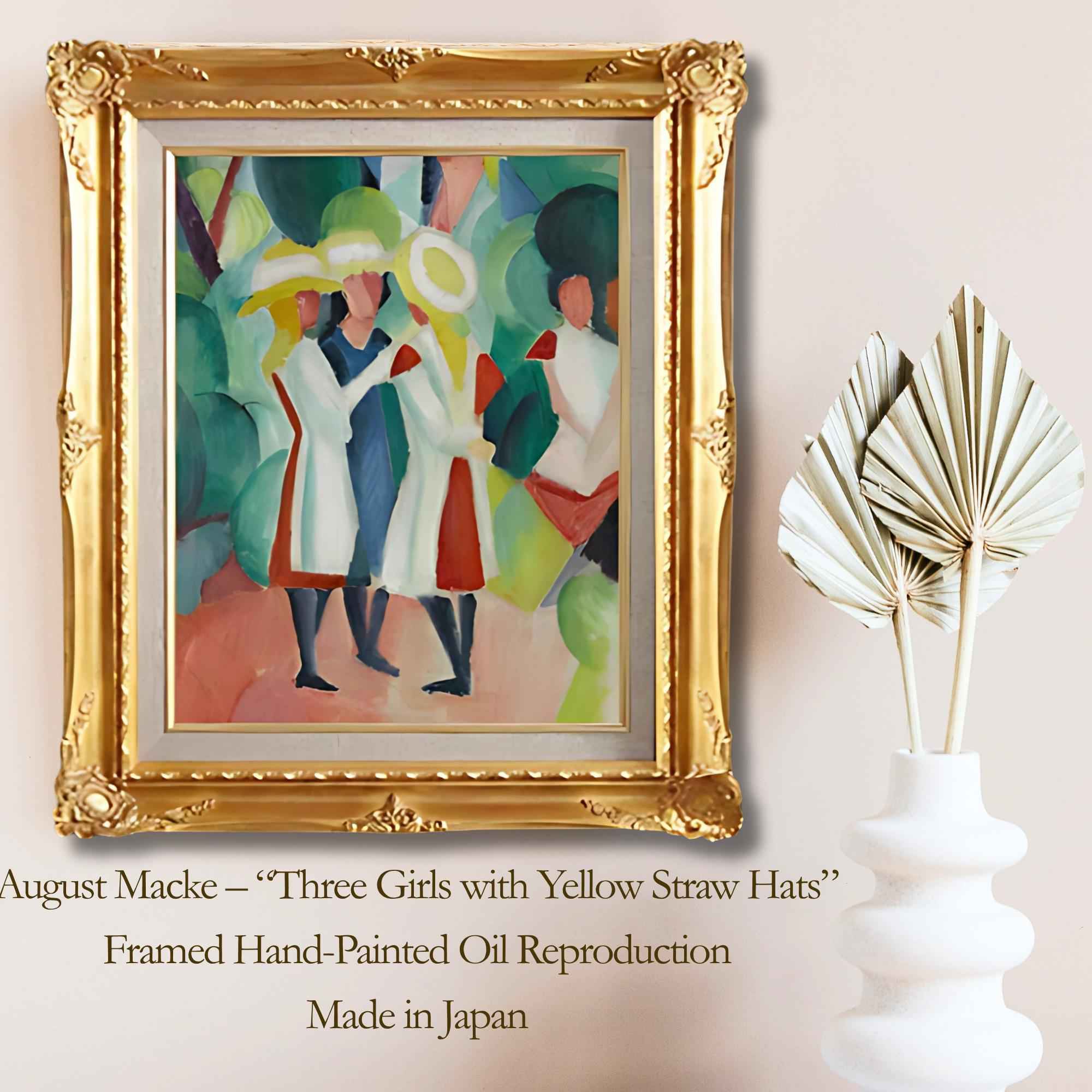 August Macke — Three Girls in Yellow Hats