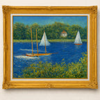 Claude Monet  <br>- The Port at Argenteuil II